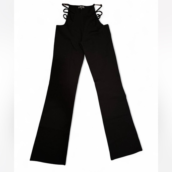 I.AM.GIA Black Strappy Cutout Pants size XS - Picture 4 of 6